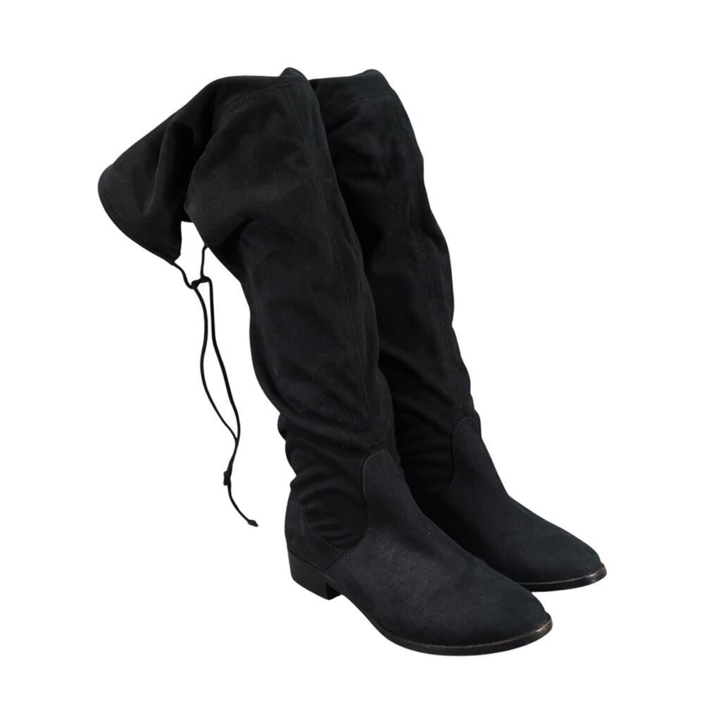 Steve Madden Shoes Womens 6.5 Boots Fashion Over The Knee Thigh High Tie Classic